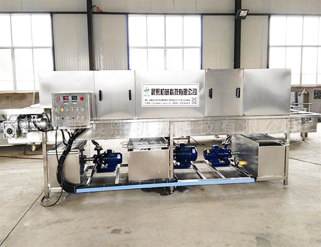 連續式巧克力托盤清洗機